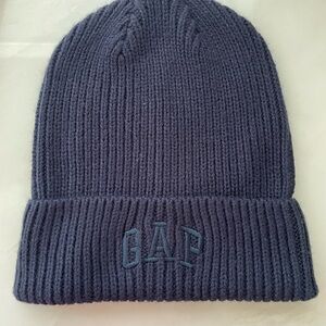 GAP Logo Rib Knit Beanie Tuque- Navy